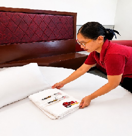 Housekeeping towel detail at Papa Tantan Apartelle